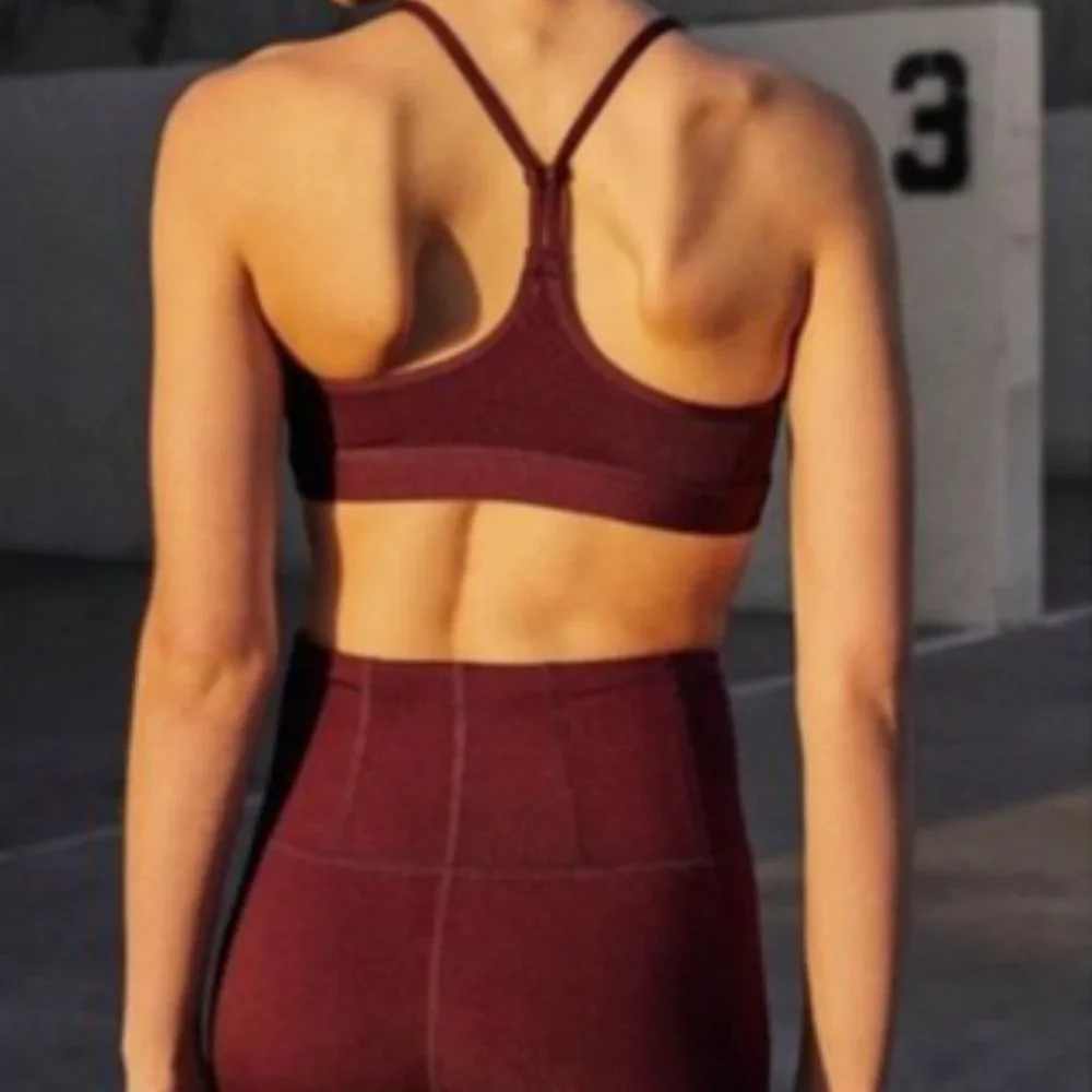 Free People Movement - Deep Purple Refined Mesh Sports Bra - S - Picture 2 of 7